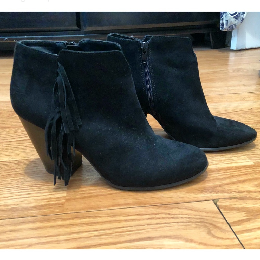 Black Suede Bootie